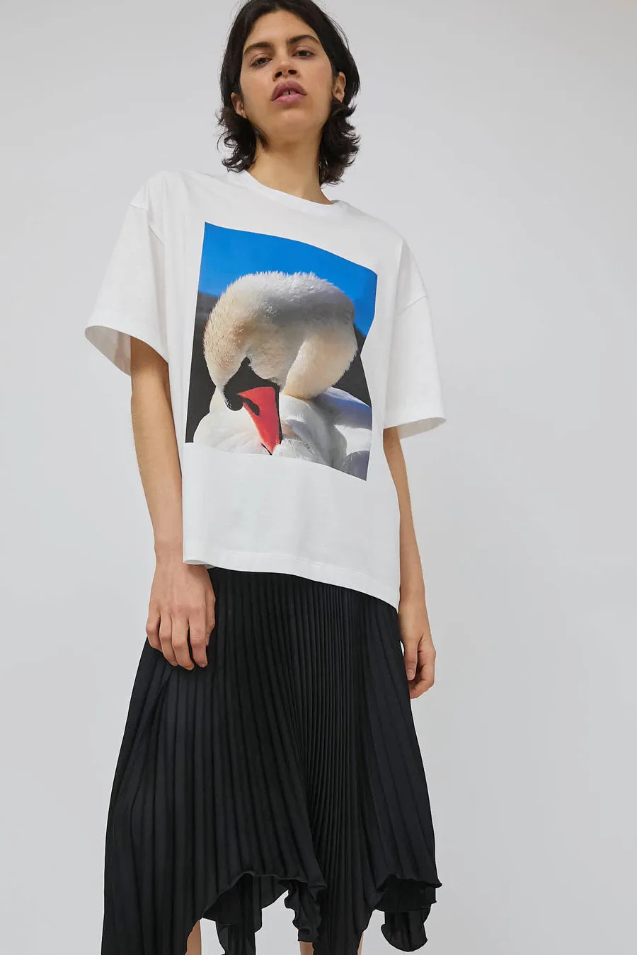 Marios Bold T-Shirt in Swan and Off White sold by No. 6 product image thumbnail 4