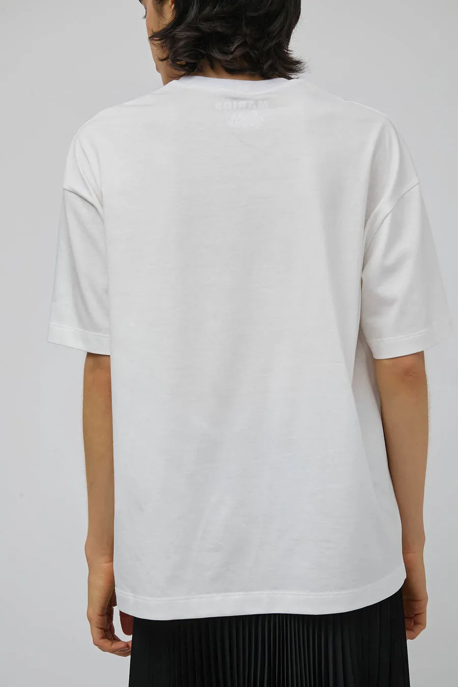 Marios Bold T-Shirt in Swan and Off White sold by No. 6 product image thumbnail 3