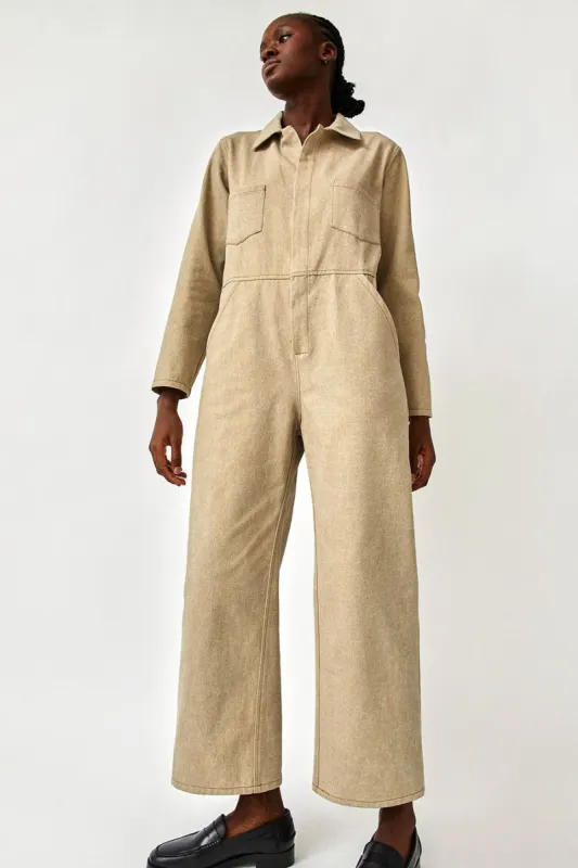 No.6 Marlon Jumpsuit in Bone made by No. 6