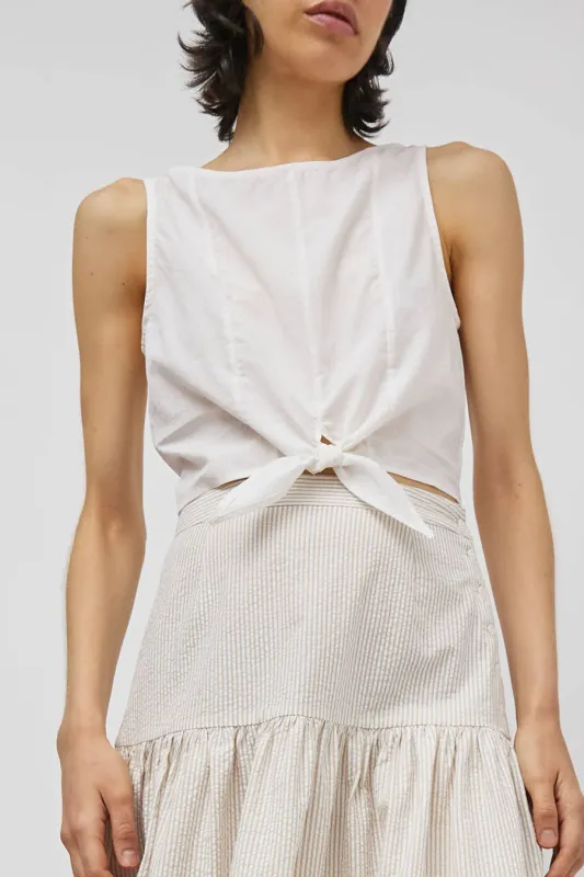 Zii Ropa Claude Top in White sold by No. 6