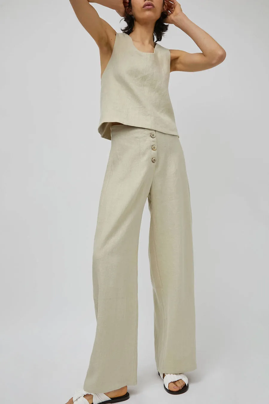 Zii Ropa Matisse Pant in Antique Green sold by No. 6