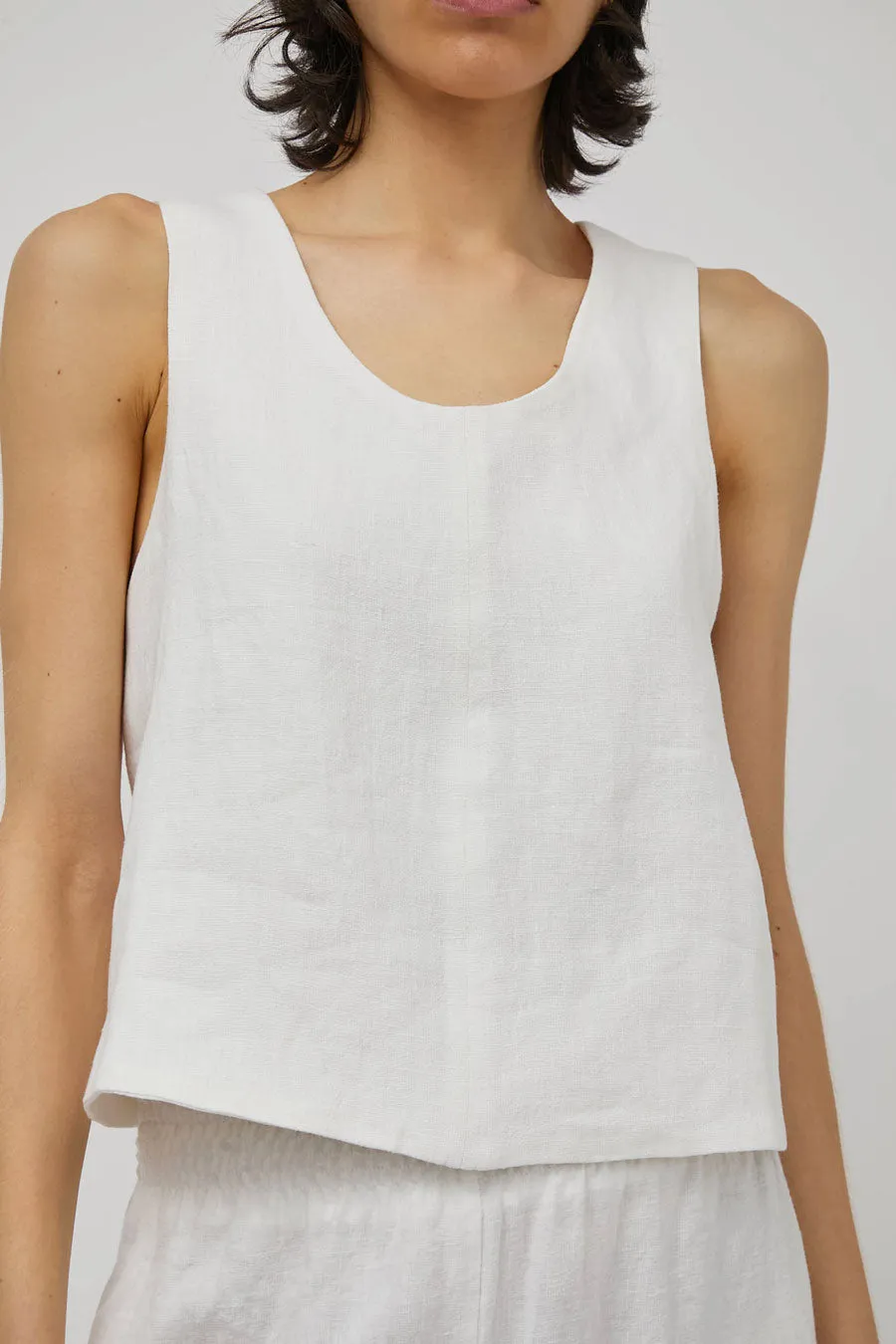 Zii Ropa Aku Top in White sold by No. 6