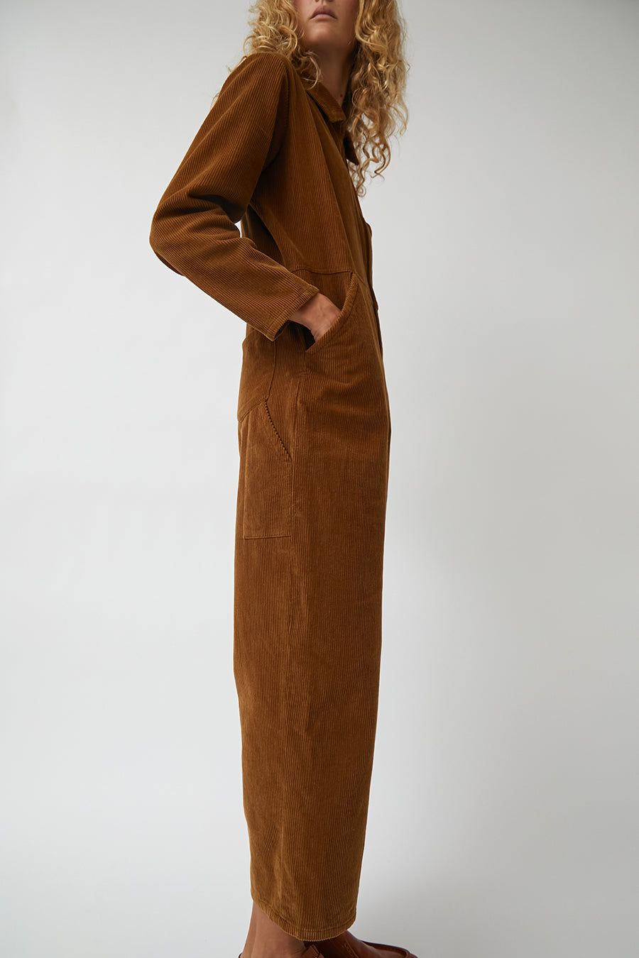 No.6 Marlon Jumpsuit in Tan Corduroy sold by No. 6 product image thumbnail 3