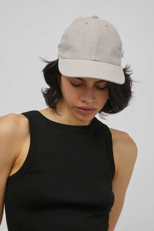 Muhlbauer Base Linen Cap in Natural sold by No. 6