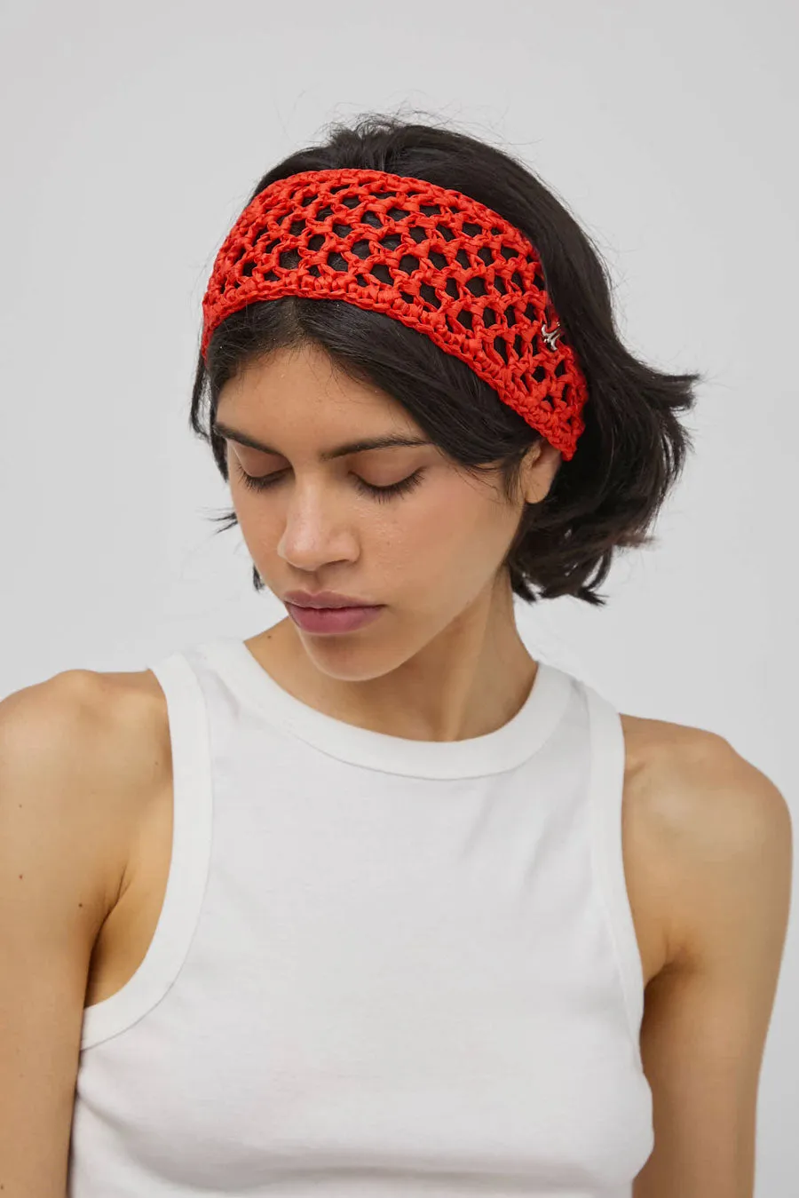 Muhlbauer Jade Hair Band in Tangerine sold by No. 6