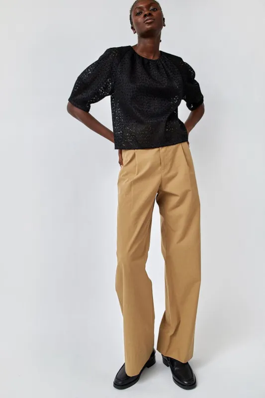 No.6 Kent Pant in Khaki made by No. 6