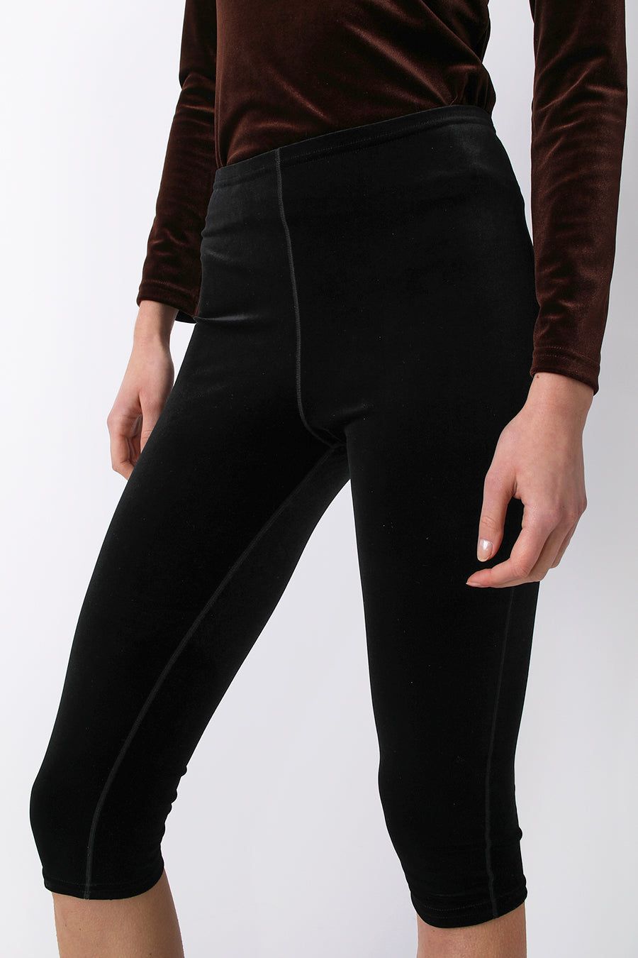Simone Wild Velvet Long Short in Black sold by No. 6 product image thumbnail 2