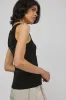 St. Agni Organic Cotton Bateau Tank in Jet Black sold by No. 6