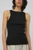 St. Agni Organic Cotton Bateau Tank in Jet Black sold by No. 6