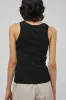 St. Agni Organic Cotton Bateau Tank in Jet Black sold by No. 6