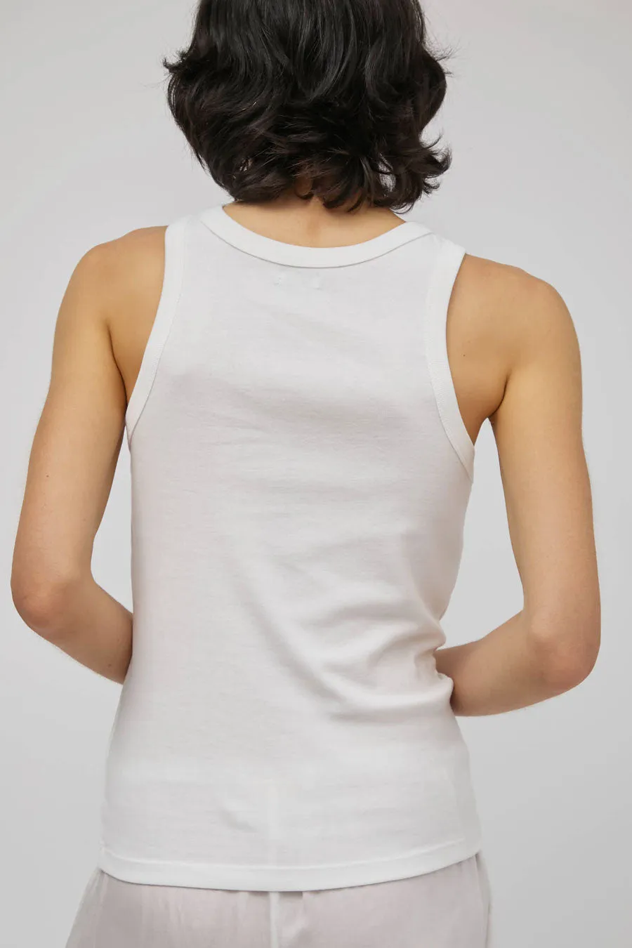 St. Agni Organic Cotton Bateau Tank in White sold by No. 6 product image thumbnail 5