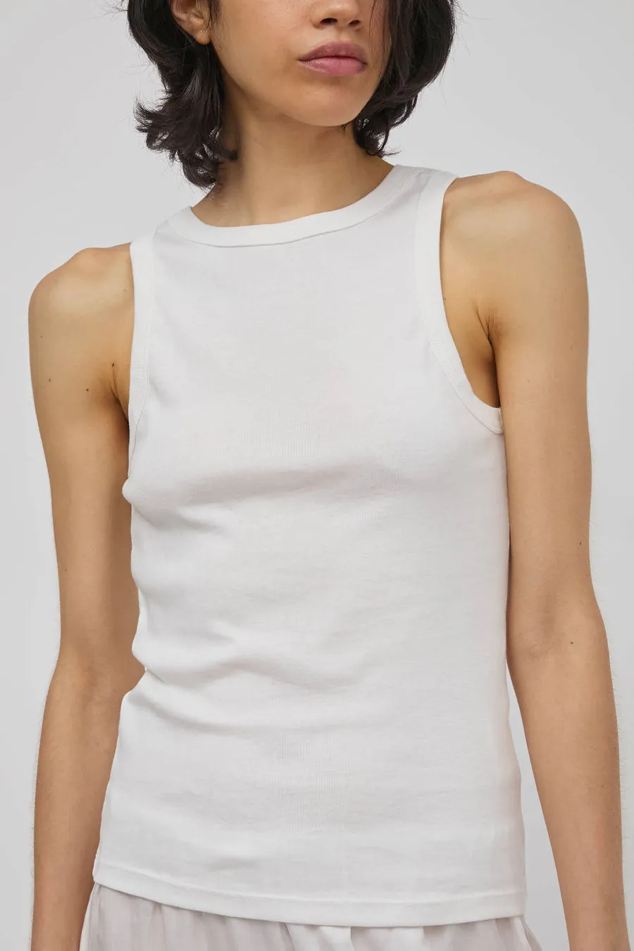 St. Agni Organic Cotton Bateau Tank in White sold by No. 6 product image thumbnail 3