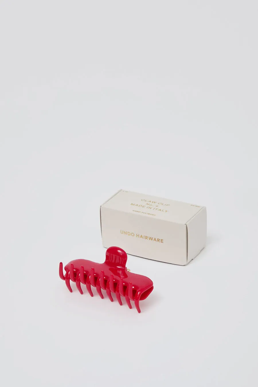 Undo Hairware 4" Hair Claw in Rosso sold by No. 6