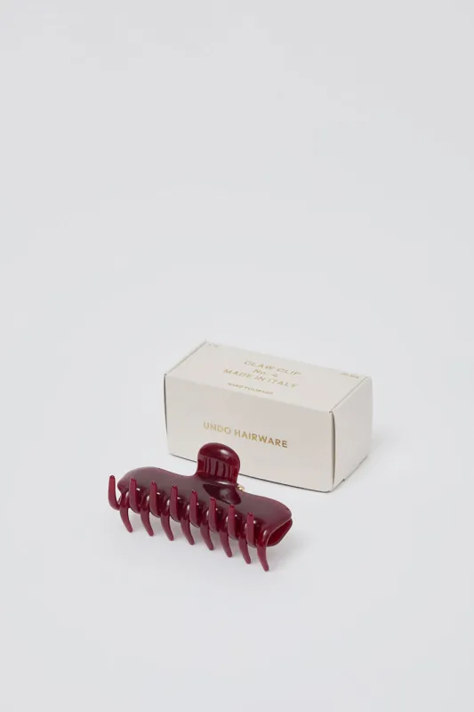 Undo Hairware 4" Hair Claw in Bordeaux sold by No. 6