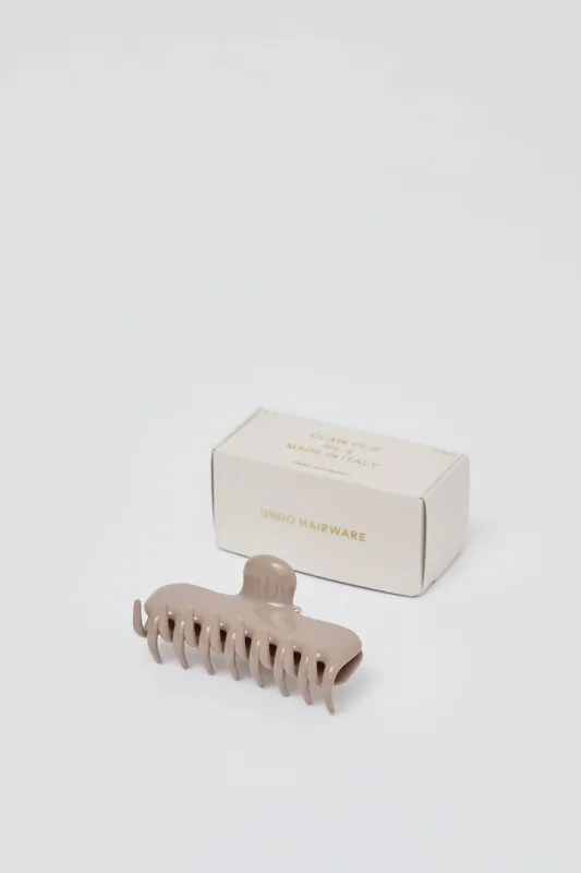 Undo Hairware 4" Hair Claw in Mushroom sold by No. 6