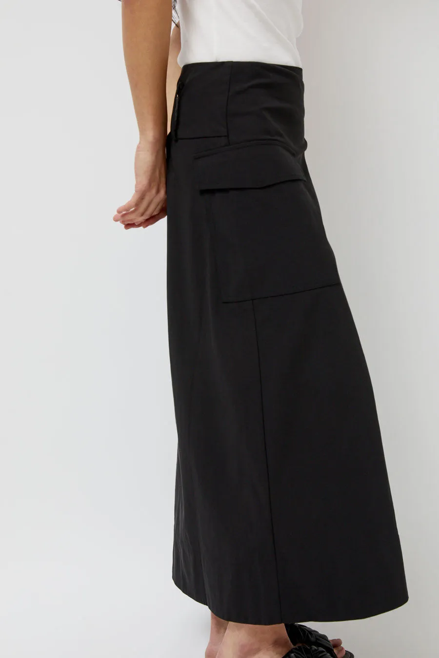 St. Agni Utility Wrap Skirt in Black sold by No. 6 product image thumbnail 4