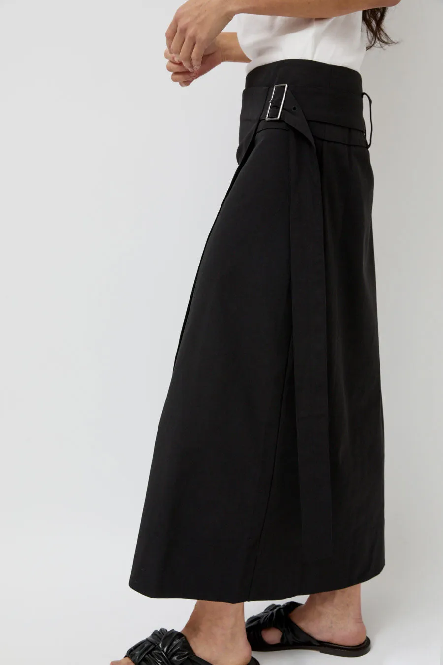 St. Agni Utility Wrap Skirt in Black sold by No. 6 product image thumbnail 2
