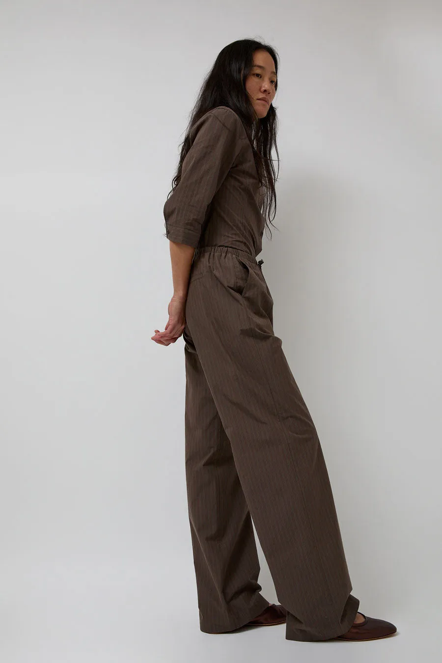 Amomento Stripe Banding Pants in Brown sold by No. 6 product image thumbnail 3