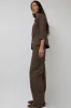 Amomento Stripe Banding Pants in Brown sold by No. 6