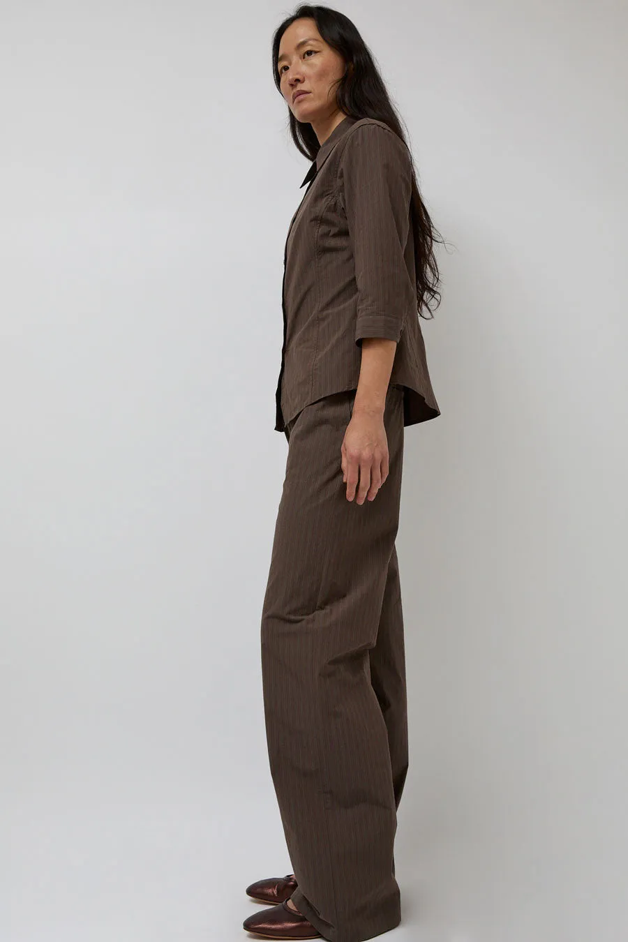 Amomento Stripe Banding Pants in Brown sold by No. 6 product image thumbnail 5