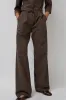 Amomento Stripe Banding Pants in Brown sold by No. 6