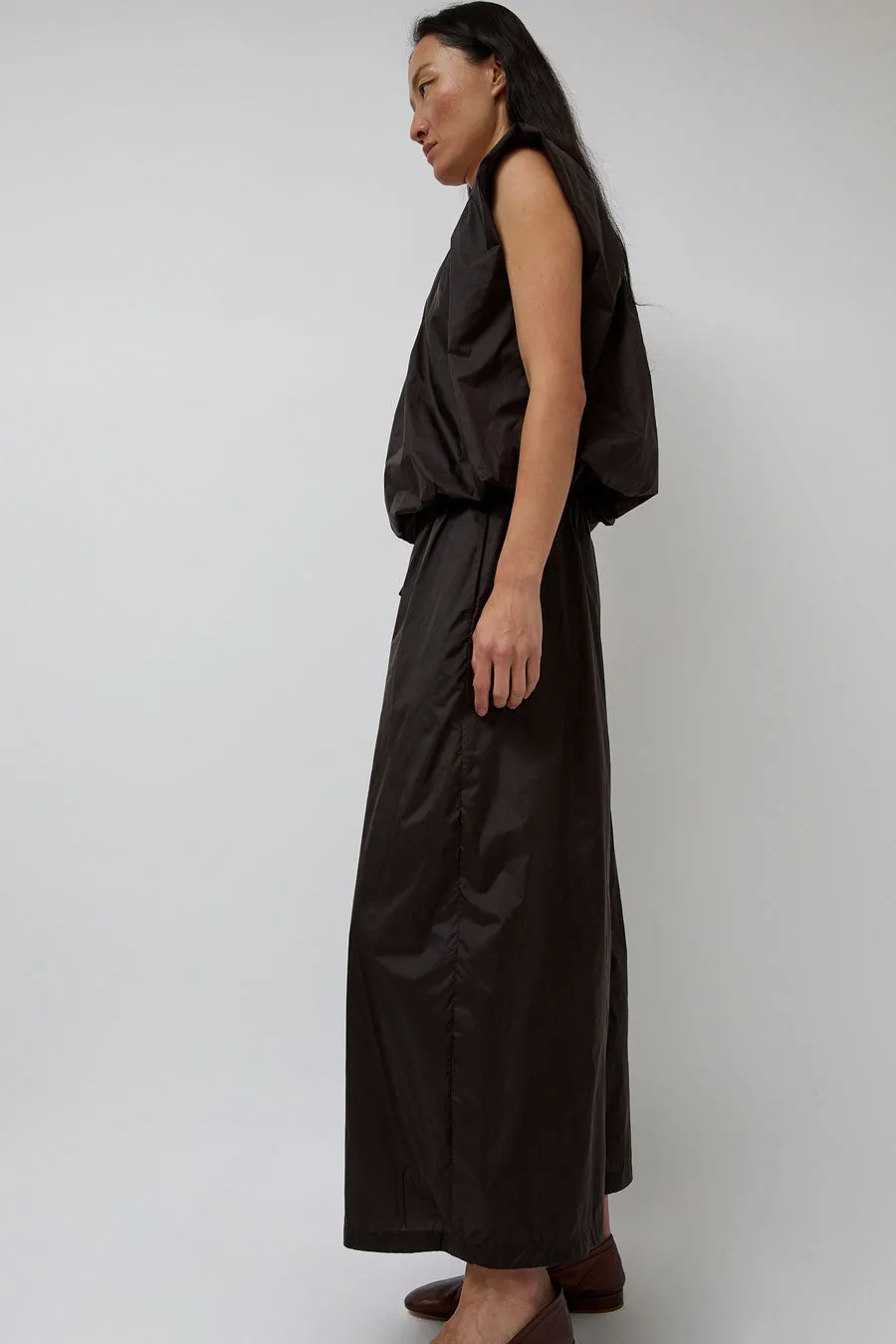 Amomento Nylon Volume Shirring Top in Dark Brown sold by No. 6 product image thumbnail 5