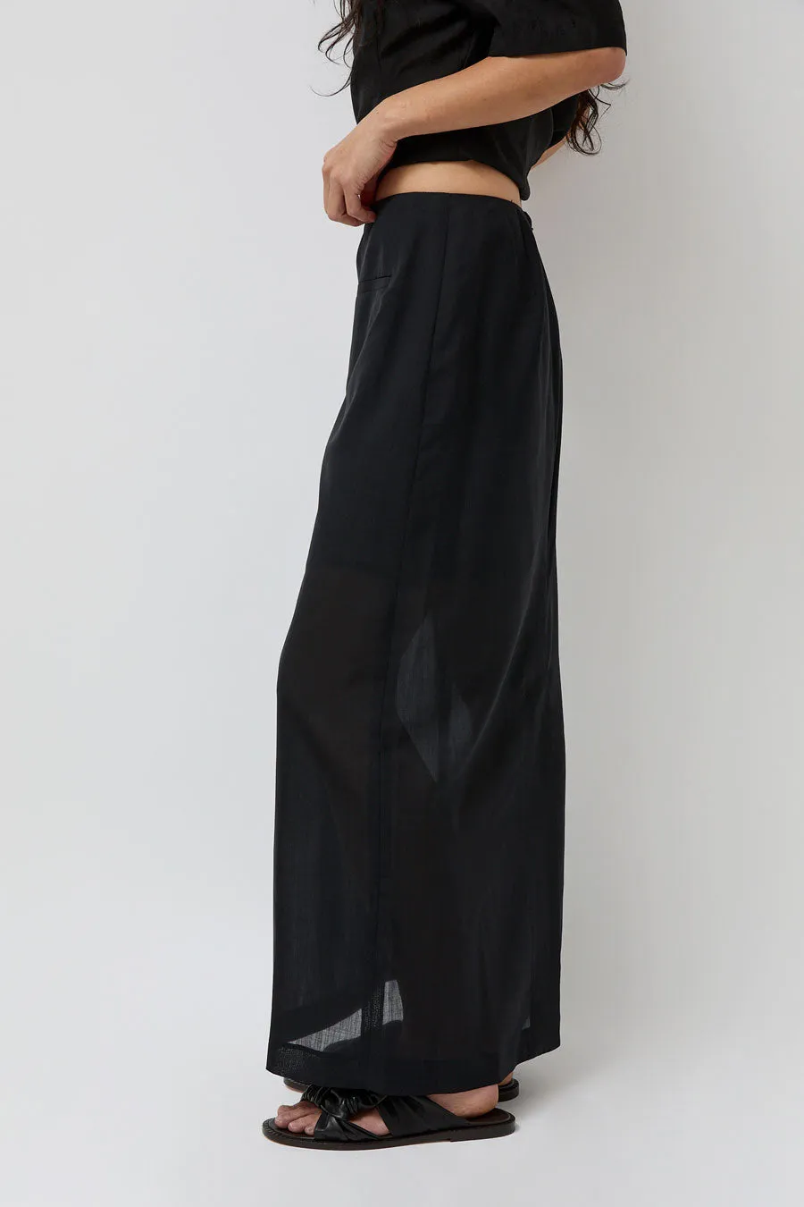 Amomento Sheer Maxi Long Skirt in Black sold by No. 6 product image thumbnail 2