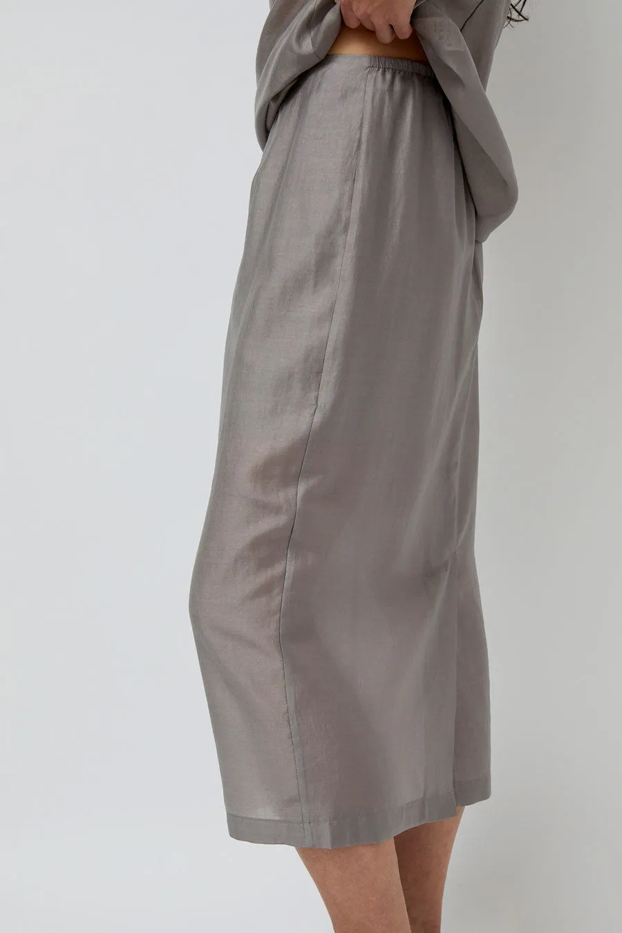 Amomento Silky Midi Skirt in Grey sold by No. 6 product image thumbnail 3