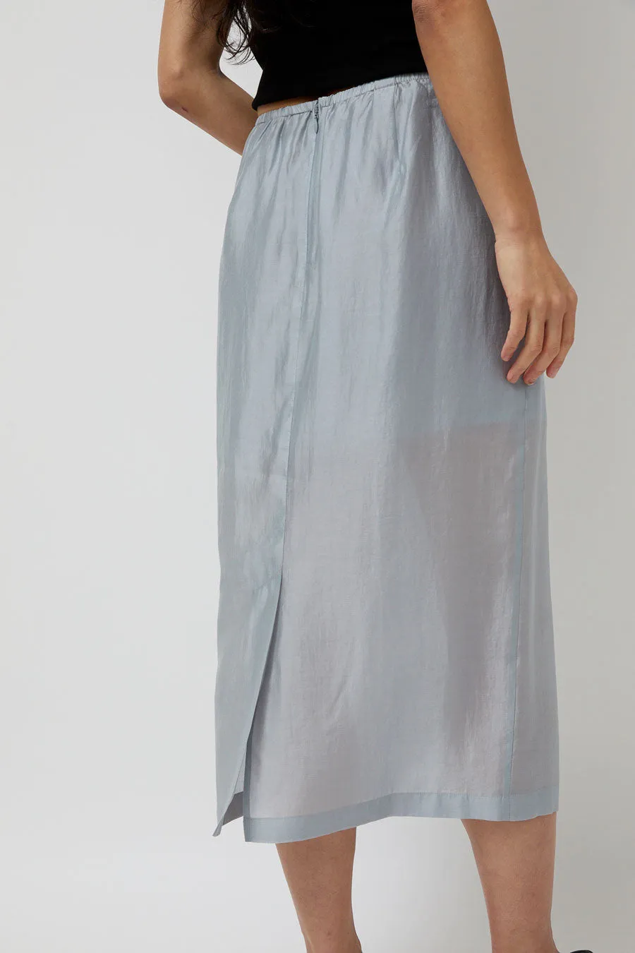 Amomento Silky Midi Skirt in Blue sold by No. 6 product image thumbnail 5