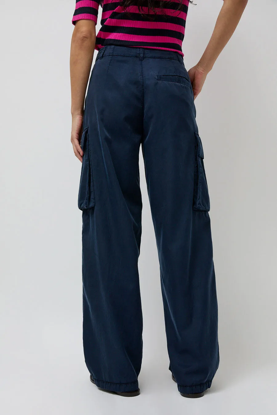 YMC Stoosh Cargo Trouser in Navy sold by No. 6 product image thumbnail 5