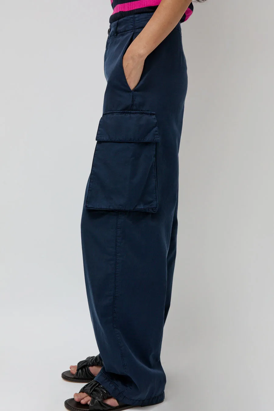 YMC Stoosh Cargo Trouser in Navy sold by No. 6 product image thumbnail 3