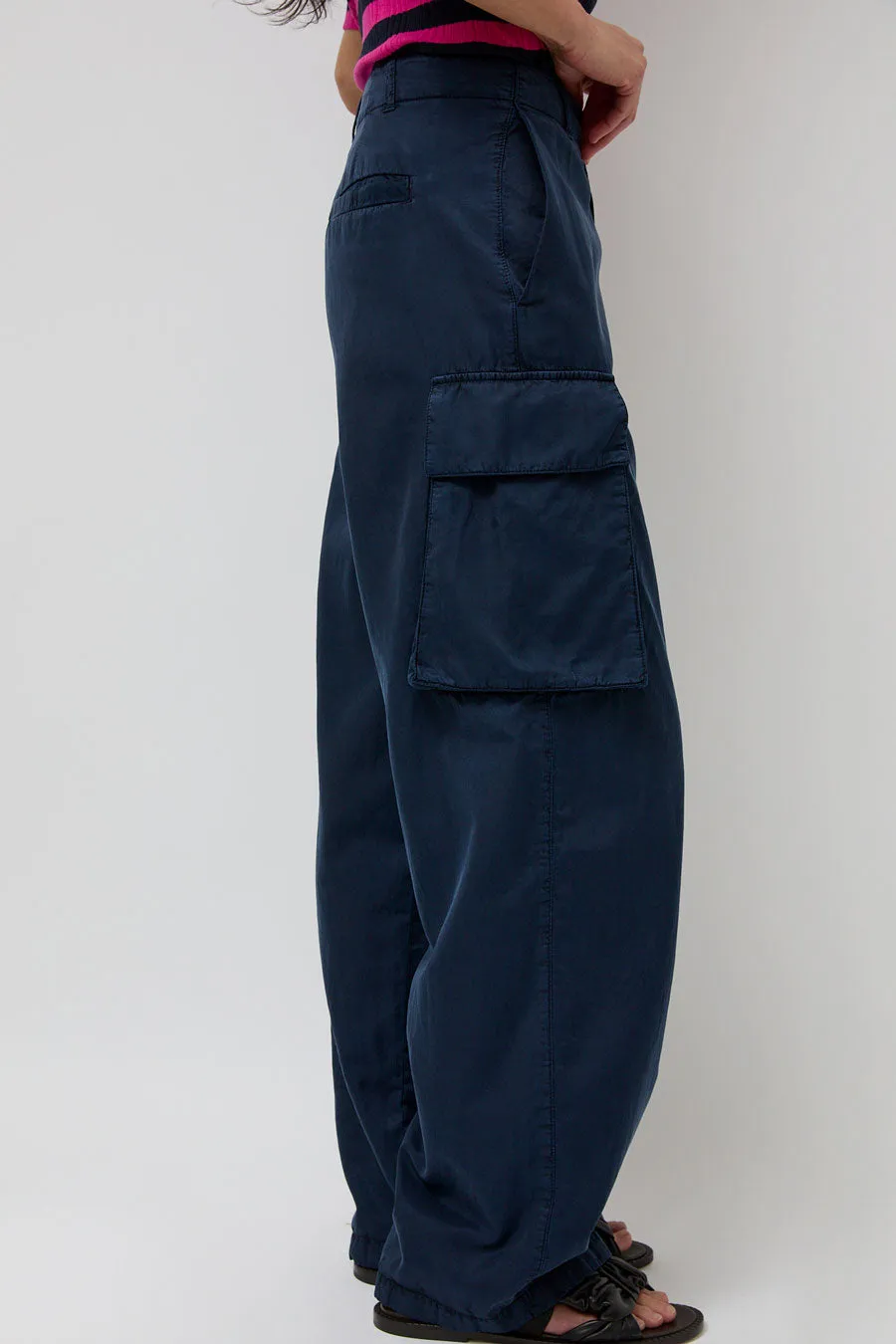YMC Stoosh Cargo Trouser in Navy sold by No. 6 product image thumbnail 4