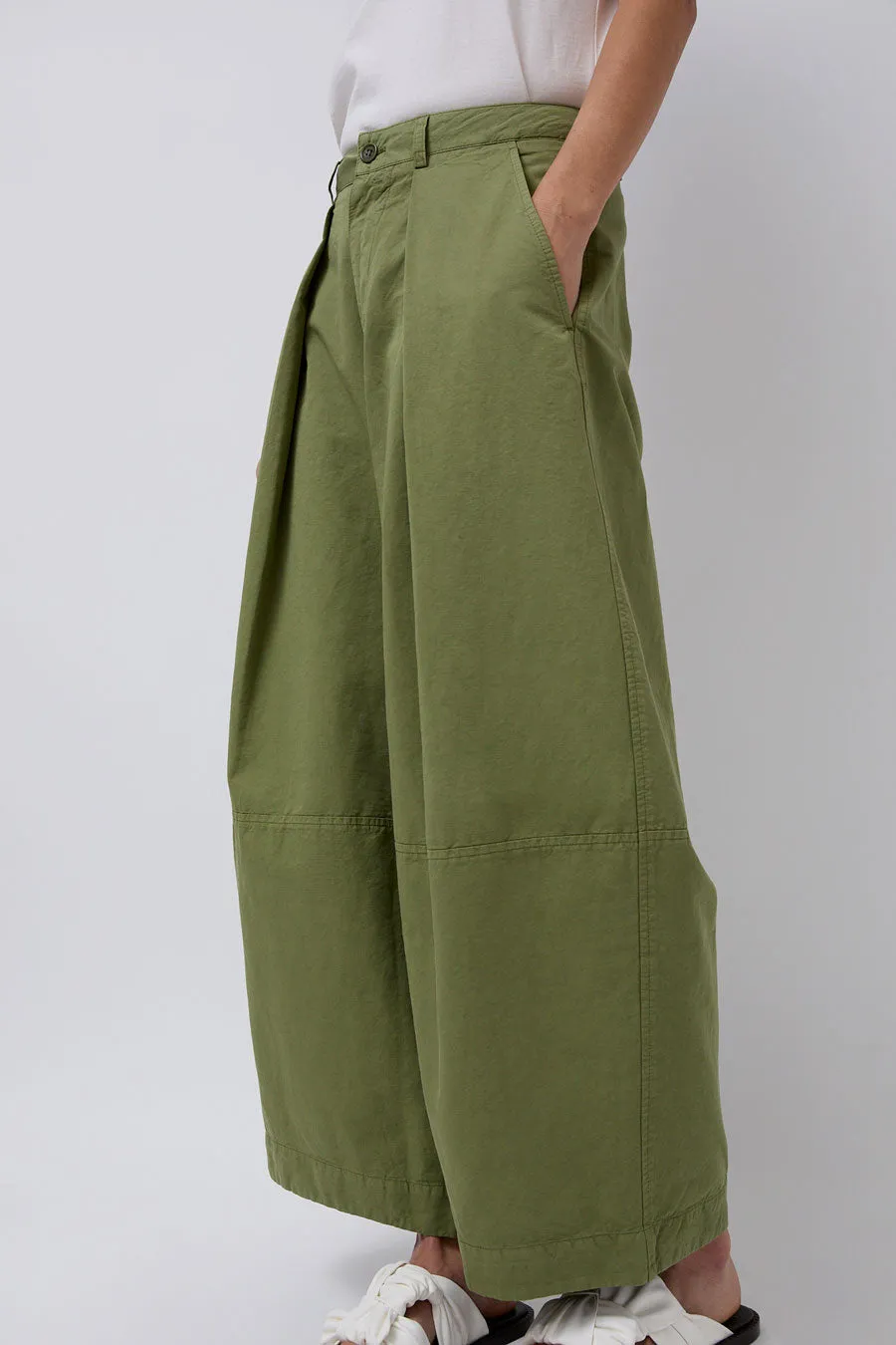 YMC Deadbeat Trouser in Green sold by No. 6 product image thumbnail 2