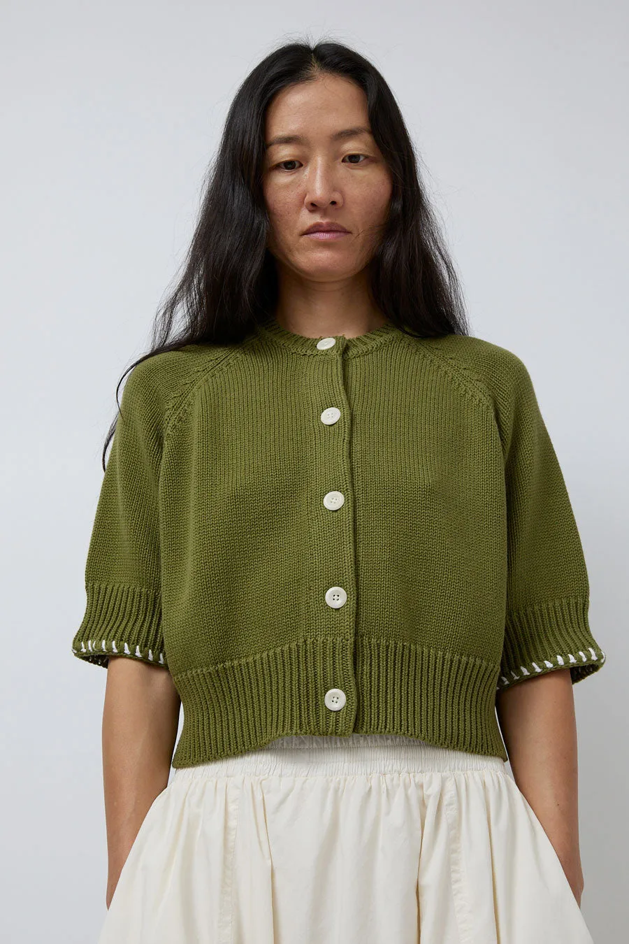 YMC Kwai Knit in Green sold by No. 6
