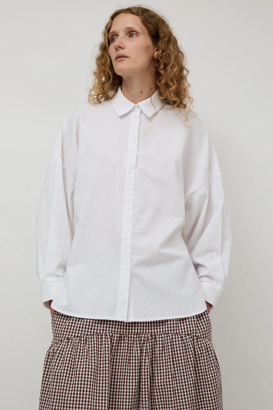 A Bronze Age Robbie Shirt in Solstice White sold by No. 6