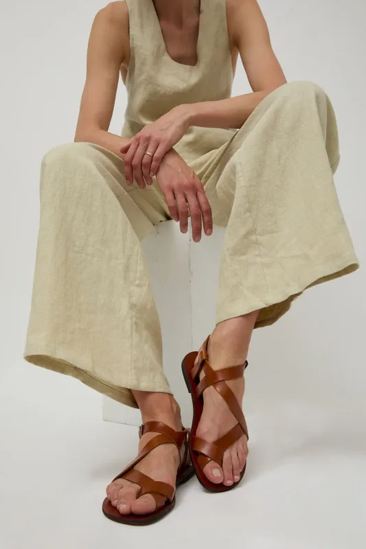 Maria Farro Lera Sandal in Miel sold by No. 6