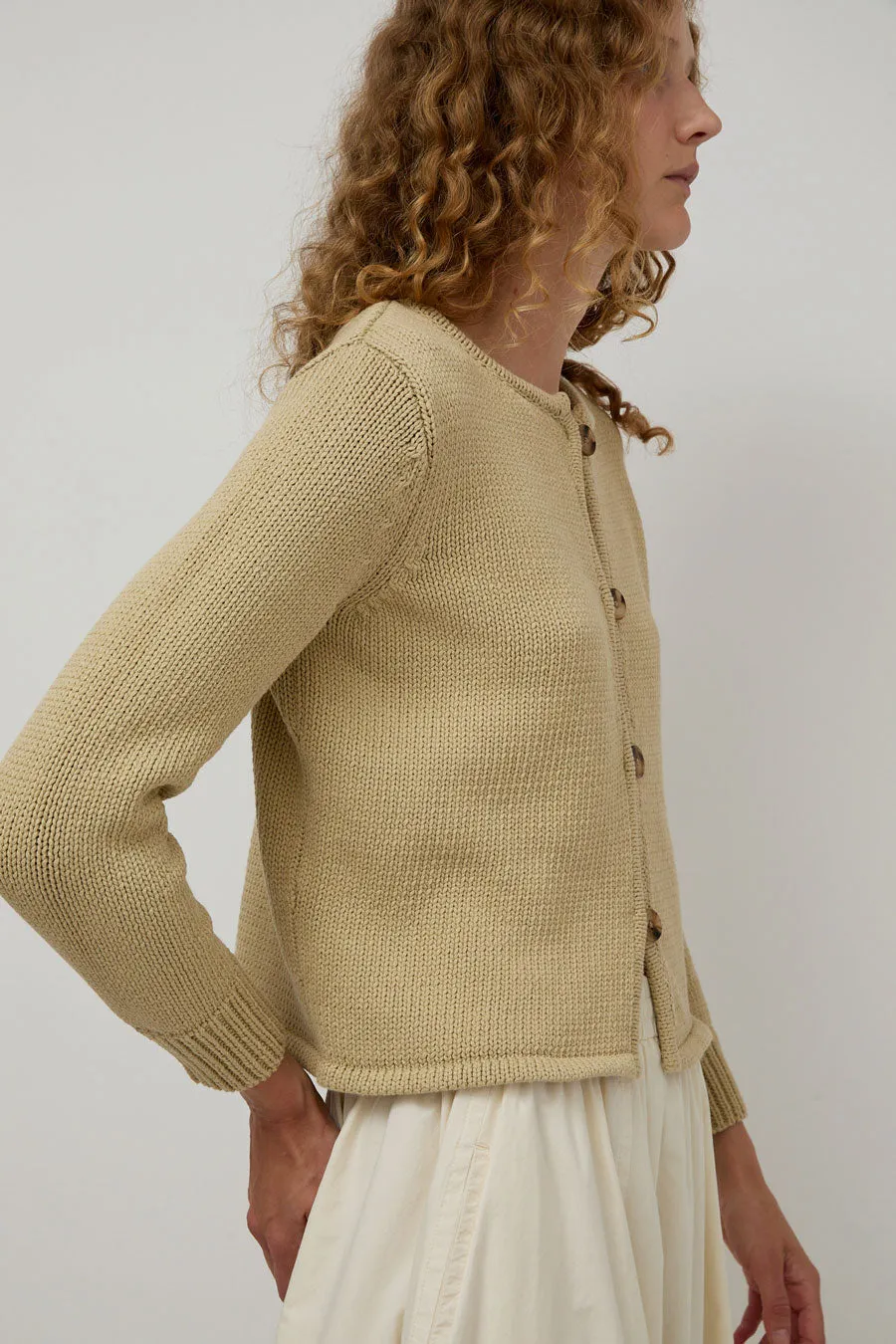 Ciao Lucia Deo Cardigan in Khaki sold by No. 6 product image thumbnail 2