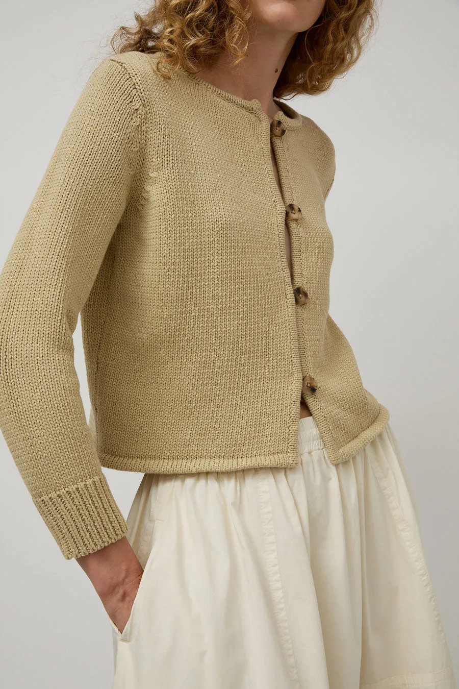 Ciao Lucia Deo Cardigan in Khaki sold by No. 6 product image thumbnail 3