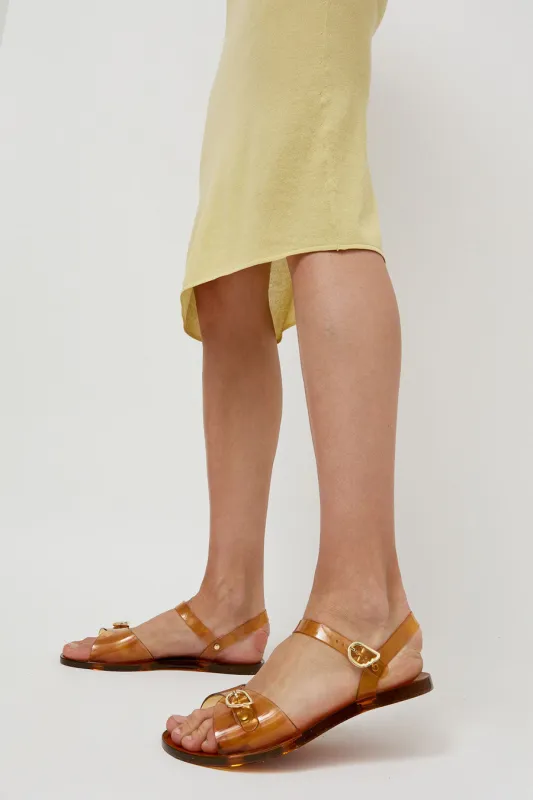 Ancient Greek Sandals Irini Jelly Sandal in Caramel sold by No. 6