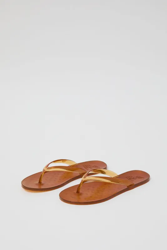 Ancient Greek Sandals Jelly Flip Flop in Caramel sold by No. 6