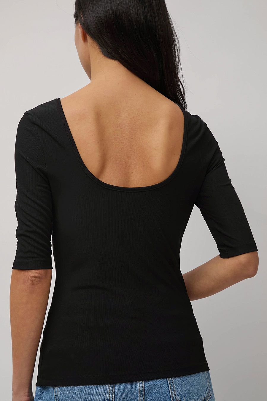 Amomento Back Cutout T-Shirt in Black sold by No. 6 product image thumbnail 3