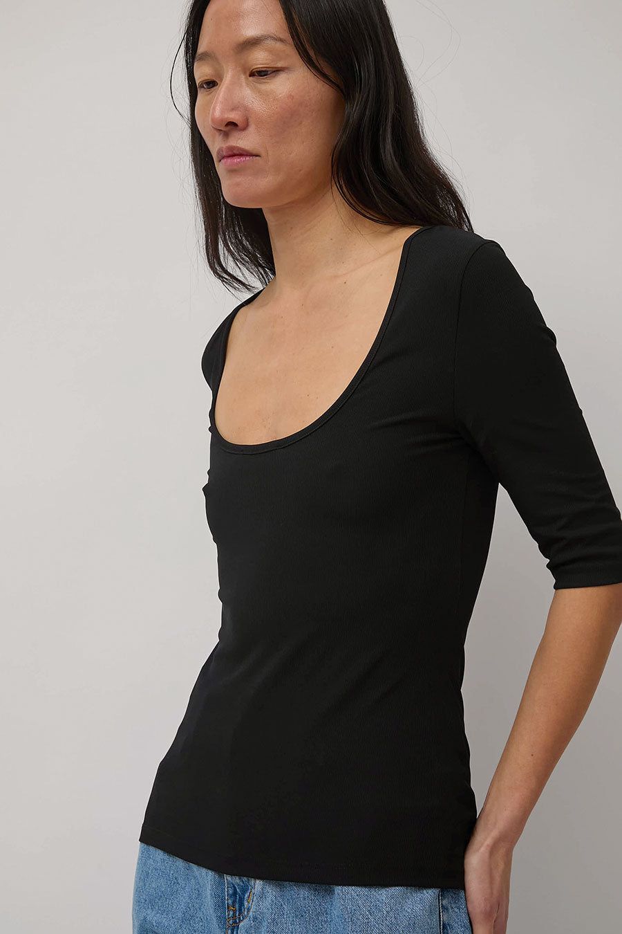 Amomento Back Cutout T-Shirt in Black sold by No. 6 product image thumbnail 5