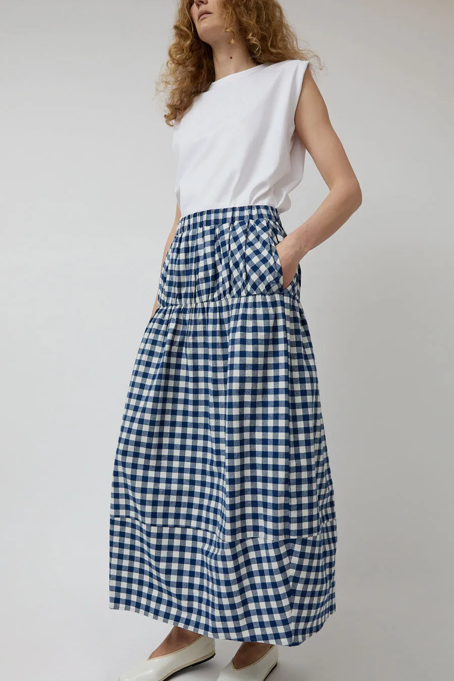 Atelier Delphine Bethany Skirt in Gingham sold by No. 6