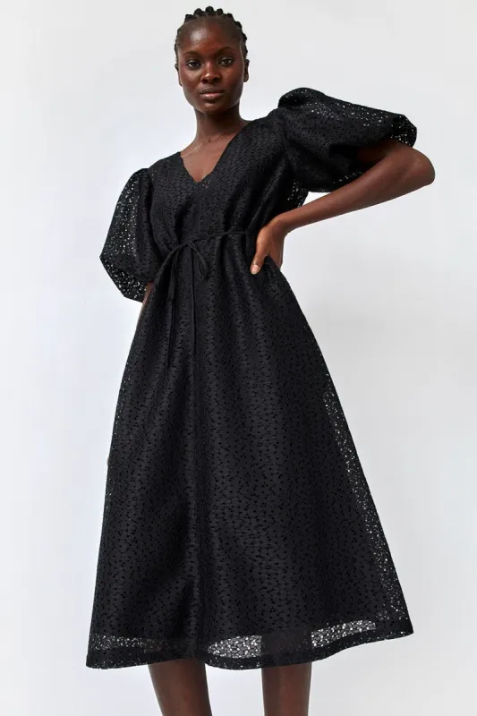 No.6 Lilah Dress in Black Daisy Lace sold by No. 6