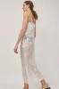 Hakea Sheer Slip Dress in White Leaf sold by No. 6