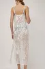 Hakea Sheer Slip Dress in White Leaf sold by No. 6