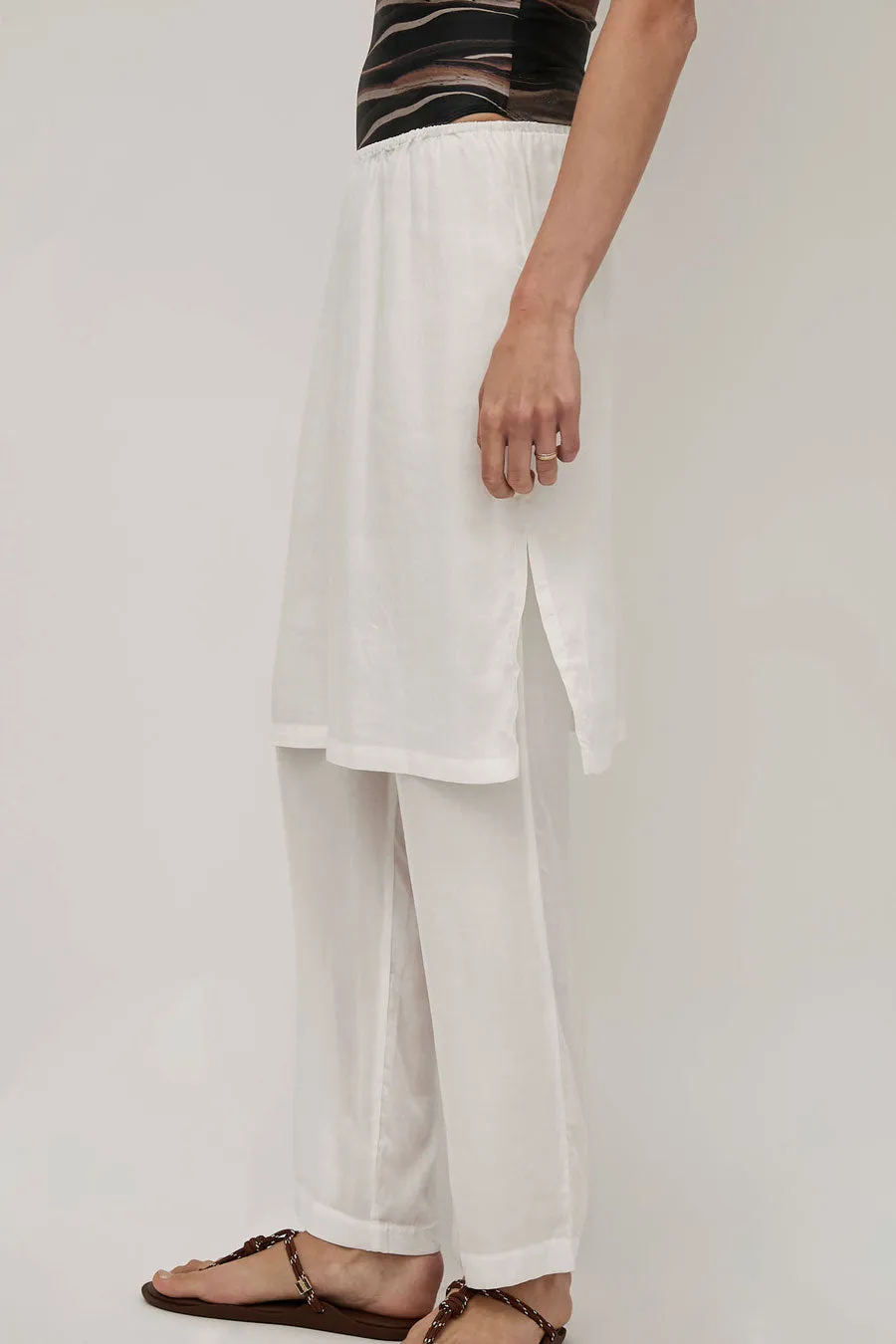Hakea Shay Skirt Pant in White sold by No. 6 product image thumbnail 3