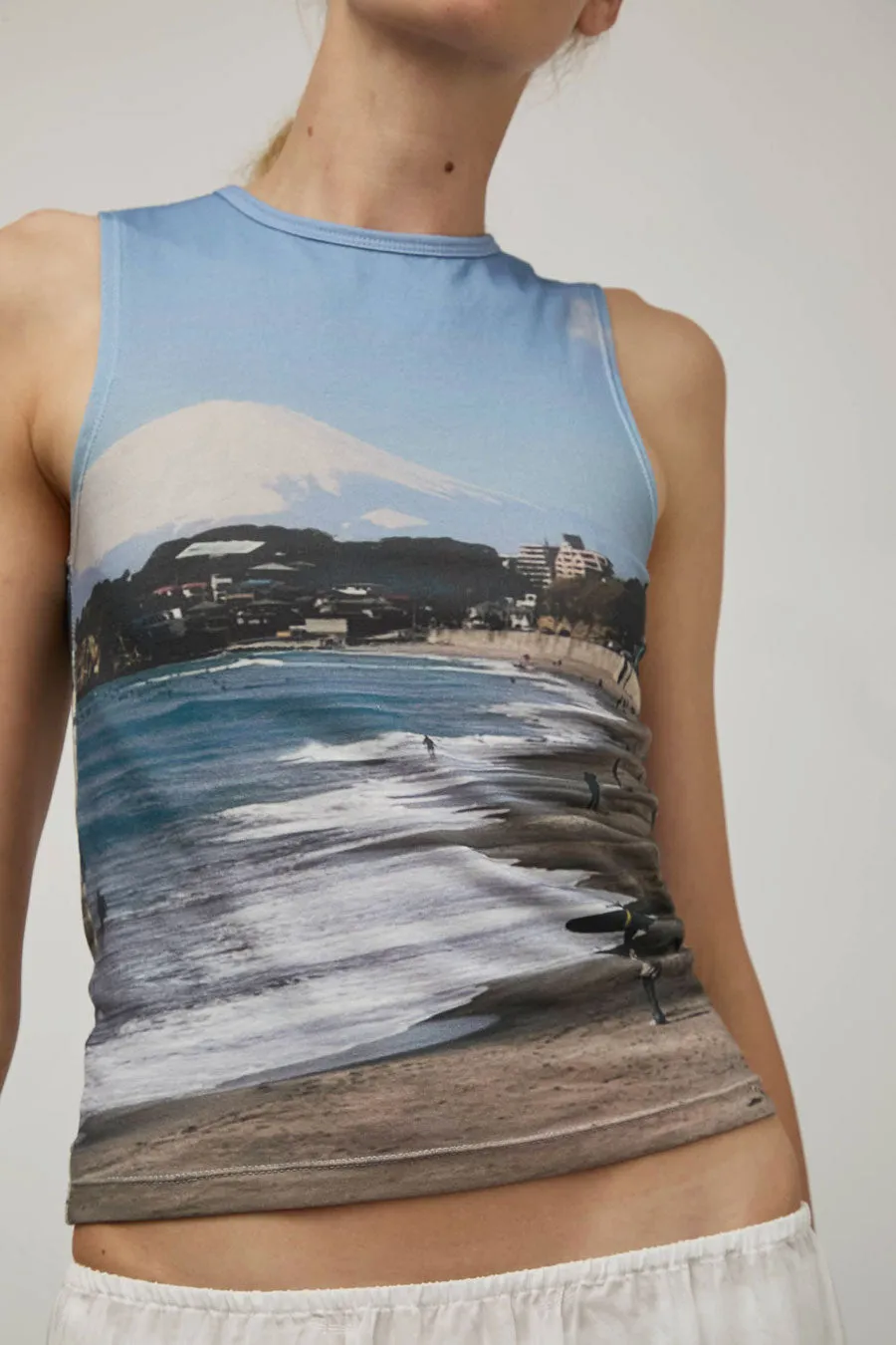Hakea Anna Printed Tank in Mt Fuji sold by No. 6