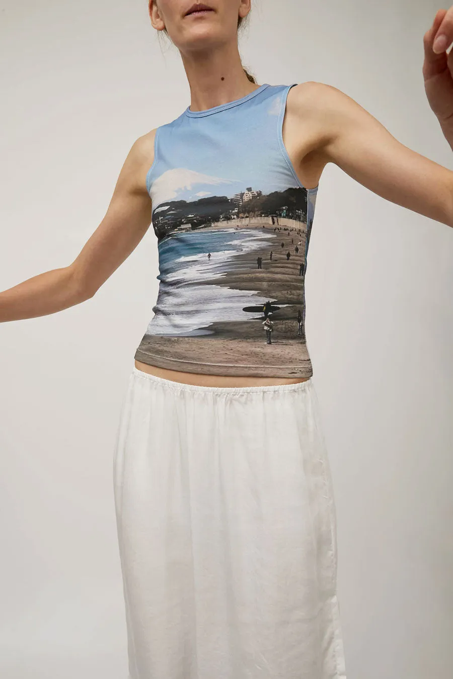 Hakea Anna Printed Tank in Mt Fuji sold by No. 6 product image thumbnail 5