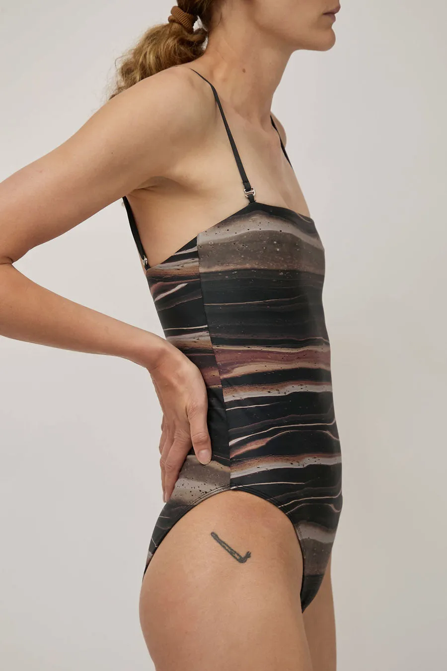 Hakea Straight Mallot One Piece in Wood Grain Print sold by No. 6 product image thumbnail 2